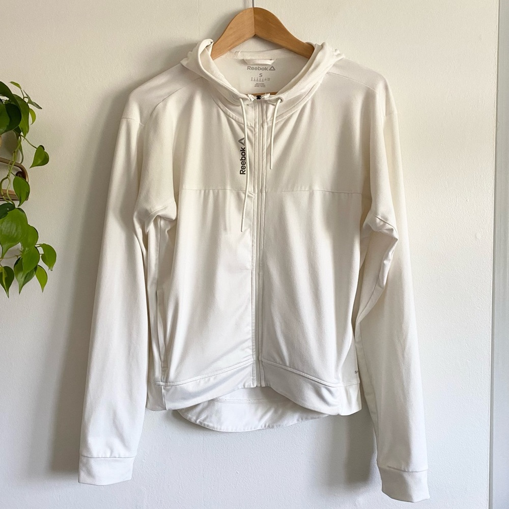 Women's Reebok Zip Up Hooded Active Jacket White